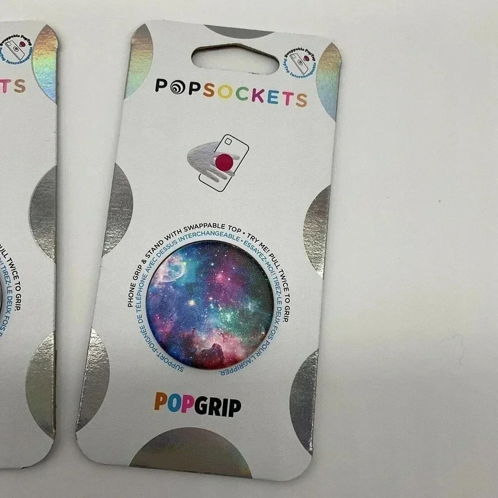 Popsockets Set of 2 Blue Nebula Expandable Galaxy Phone Grip